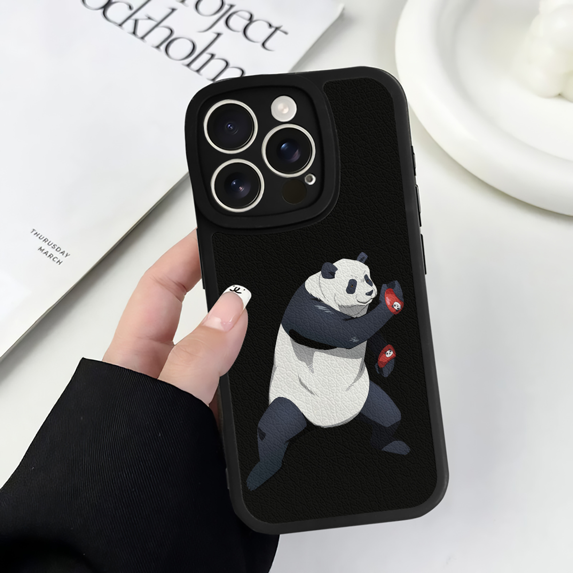 （画像用） 呪術廻戦 Jujutsu Kaisen 【iPhone 16シリーズ対応】シリコンスマホケース（レザー調） 材質：シリコン